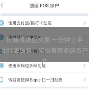 比特派钱包交易 一分钟上手比特派钱包，轻松管理多链资产