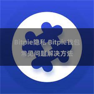 Bitpie隐私 Bitpie钱包常见问题解决方法