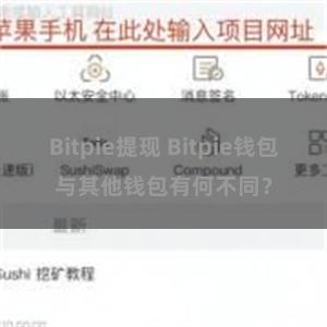 Bitpie提现 Bitpie钱包与其他钱包有何不同？