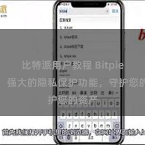 比特派用户教程 Bitpie钱包：强大的隐私保护功能，守护您的资产