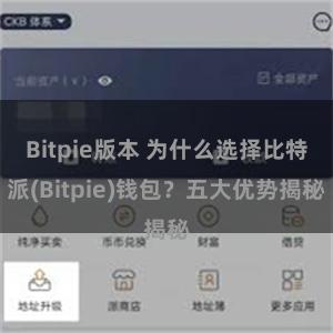 Bitpie版本 为什么选择比特派(Bitpie)钱包？五大优势揭秘