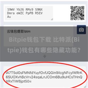 Bitpie钱包下载 比特派(Bitpie)钱包有哪些隐藏功能？